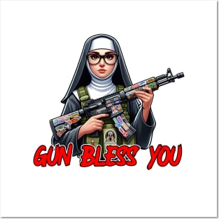 Gun Bless You Posters and Art